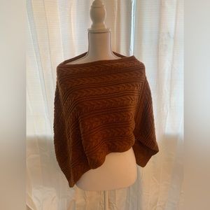 Knit Shawl- Burnt Orange